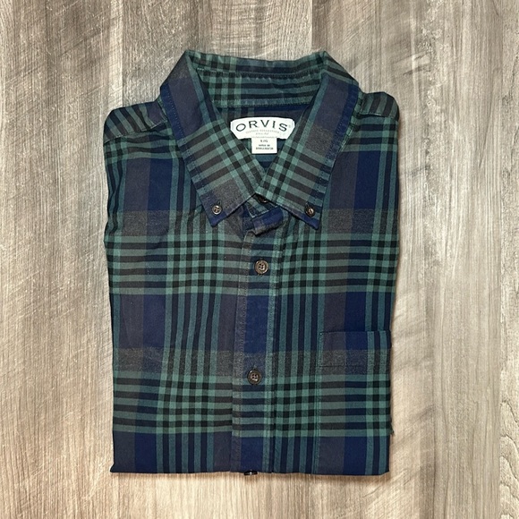 Chemise Orvis Classic Collection - Manches Courtes - Bleu Foncé - Taille XXL